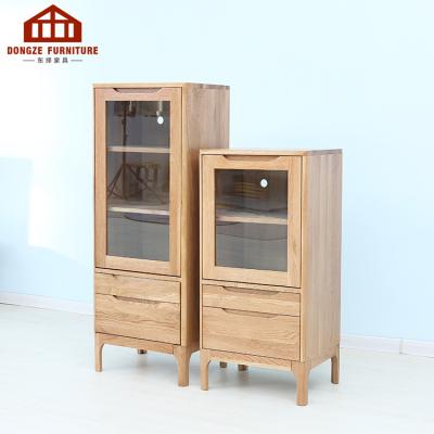 China Solid Wood Multilayer Nordic Home Furniture Solid Wood Wine Cabinet for sale