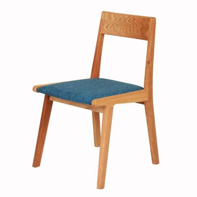 China Solid Wood Japanesestyle Dining Chair Solid Wood And Fabric Seat Chair For Restaurant Dining Room for sale