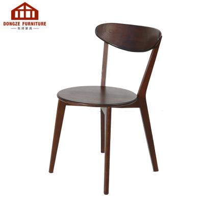 China Solid Wood Nordic Rustic Restaurant Banquet Chair Cafe Furniture for sale