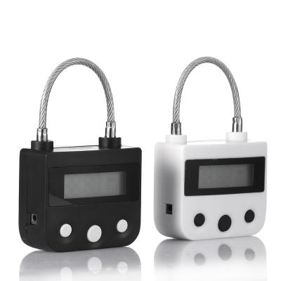 China Usual Zinc Alloy Behavioral Heavy Load +ABS Bondage Automatic Installed Lock With USB Rechargeable Time Release Lock Bondage for sale