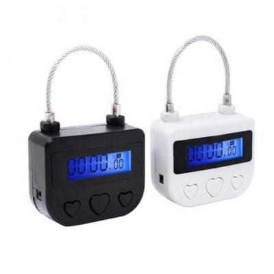 China ABS USB Smart Multifunctional Rechargeable Timing Digital Timer Alarming Padlock Delay Release Time Electronic Lock for sale