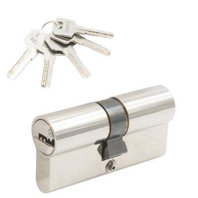 China For Euro Door Profile Key Brass Nickel Plated Cylinder Locks For Door for sale