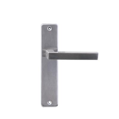 China Modern stainless steel door handle with back plate for sale