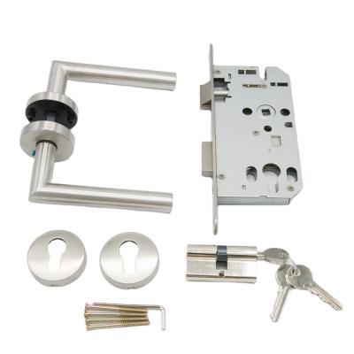 China Internal Doors Security Europe Stainless Steel Door Lock Set For Interior Door for sale