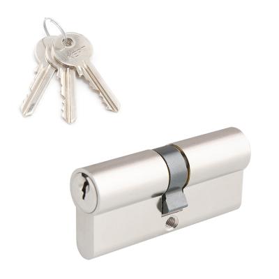 China Wholesale 70mm Wooden Door Steel Door 30 Degree 6 Pin Solid Brass Pin Steel Door Cylinder Lock for sale