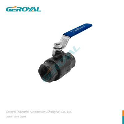 China Q11F-16C 1.6 2.0 2.5 Mpa NPT Industrial Carbon Steel PN 1.0 Internal Threaded 2 Pcs Manual Ball Valve Price for sale