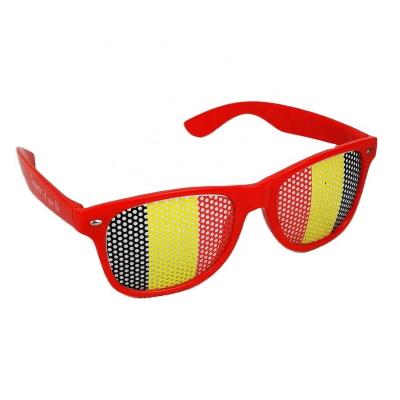 China Sports sunglasses WK2022 Belgium color fan sunglass Belgium flag hot sale for sale