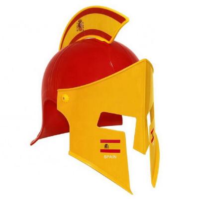 China 2022 Hot Selling Plastic Sunshade Spain Football Fan Warrior Hat Soldier Hat for sale