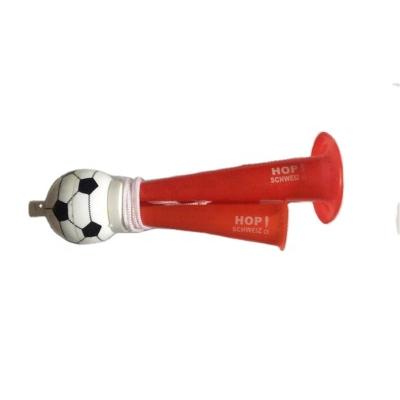 China PP Switzerland Football Fan Horn French 2022 Cheering Swisssoccer Horns Plastic Horn Ball for sale