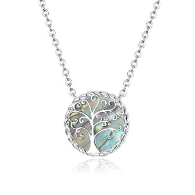 China FASHIONABLE SHIERO 925 Sterling Silver Tree of Life Chain Necklace Pendant Jewelry for Women for sale