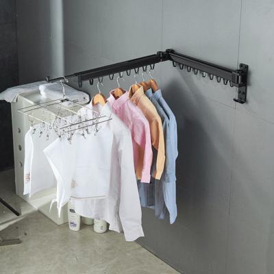 China Modern Wall Mounted Retractable Dryer Racks For Laundry Space Saver Clothes Rack for sale