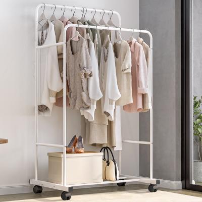 China Modern Heavy Duty Clothing Roller Block On Wheels For Clothes Garment Hanging Rack for sale