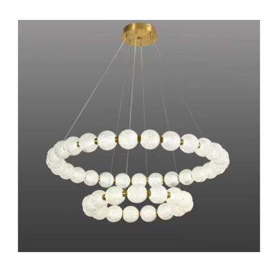 China Industrial Design Pearl Farmhouse Decorative Light Moroccan Hand Blown Glass Modern Hanging Pendant Light for sale