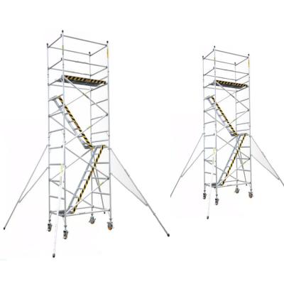 China Modern Used Scaffolding For Sale Easy To Install Ladder Aluminum Double Height Scaffolding for sale