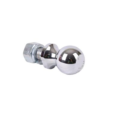 China Trailer Parts Cheap Factory Price Professional Chrome-Plate Round Fixed Trailer Towing Latch Ball Tow Ball for sale