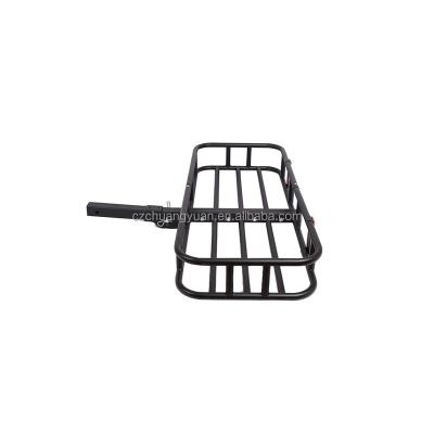 China Changeable Hot Sale & High Quality Metal Luggage Rack Black Square Suspension Folding Car Rear Luggage Rack for sale