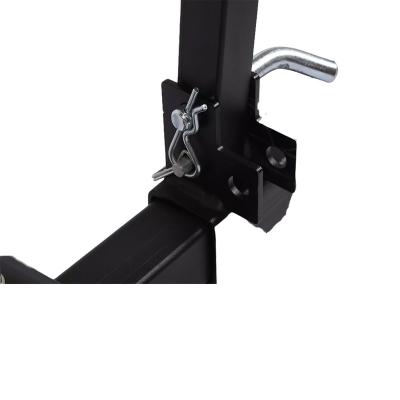 China Steel Iron High Quality Cheap Price Black Motorcycle Cargo Carrier Hitch Mount Hitch Steel Mount Carrier for sale