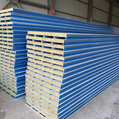 China Proud and Waterproof Easy to Install Thermal Insulated Non-Combustible Rock Wool Sandwich Panel Roof for sale