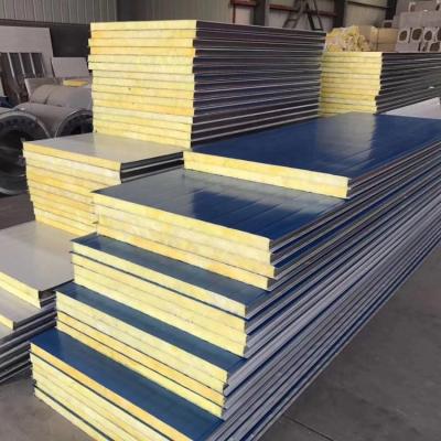 China Proudproof And Waterproof Easy To Install Glass Wool Wall Sandwich Panel From China for sale