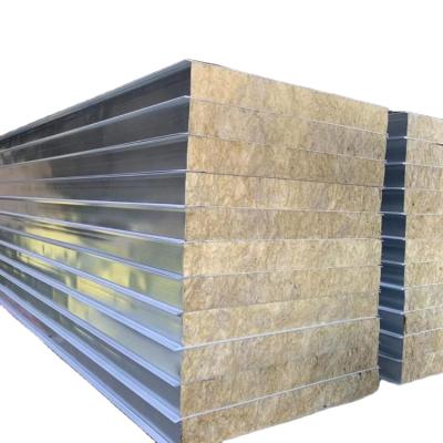 China Proud and Waterproof Easy to Install Sandwich Wall Panel Easy Installation Insulted Rock Wool Aluminum for sale