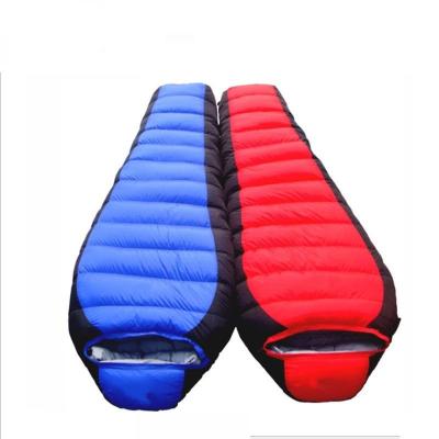 China Modern Outdoor Adult Super Lightweight Mummy Down Thick Warm Sleeping Bag Manufacturers Camping Quilt Wholesale Custom for sale