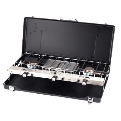 China Case Gas Stove Fire Boiler Stove Three Range Modern Portable Outdoor Universal Magnetic Camping Stove for sale