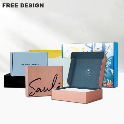 China Eco Logo Recyclable Custom Free Shipping Cosmetic Cardboard Box Advertisement Design Skin Care Packaging Paper Box Printed Corrugated Shipping Boxes for sale