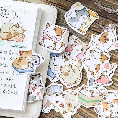 China Waterproof Custom Diary DIY Decoration Notebooks Album Printing Paper-size Packaging Packaging Mark Logo Stickers for sale