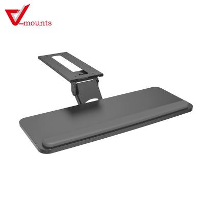 China Can Be Eliminated Adjustable V-mount Keyboard Trays Under Desk For Office Counting Desk VM-KB01 for sale