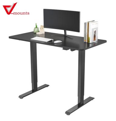 China Mordern V-mount Desk Table Height Adjustable Electric Lifting Standing Desk with Noise Reduction Motor for sale