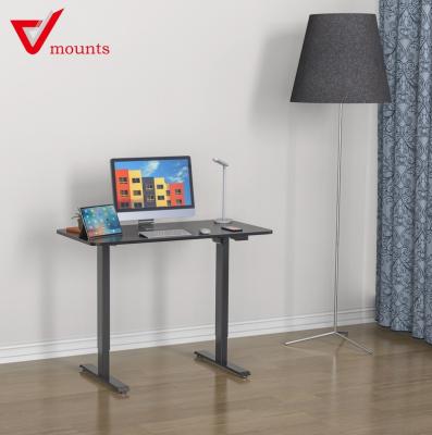 China Height Adjustable V-Mounts Electric Lift Height Adjustable Double Sit To Stand Desk With Whole Piece VM-GHED122D-1P for sale