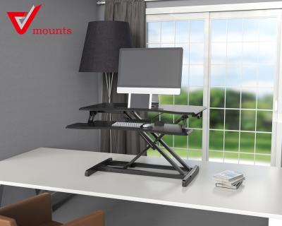 China (Height)Adjustable V-Cradles Commercial Furniture Standing To Modern VM-GSD33H Computer Desk PC Desk Sitting Desk Storage Slot for sale