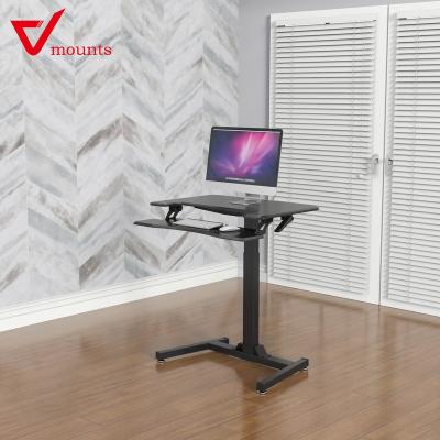 China Electric Height Adjustable V-Rack Laptop Computer Desk PC Desks With Keyboard Stand VM-FDS103 for sale