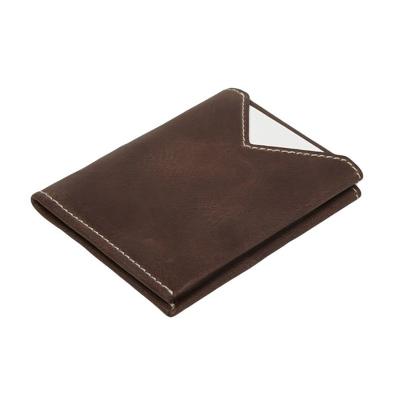 China PU Design Crazy Horse RFID Custom Leather Card Holder Wallet Slim Wallet For Men for sale