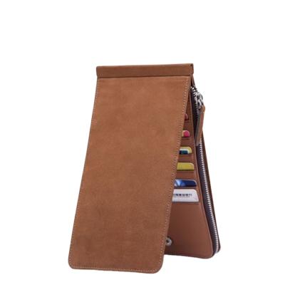 China Functional Triple RFID PU Leather Card Holder Wallet Mens Pinch for sale