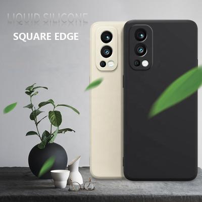 China Phone Case With Bag 2022 Original Square Liquid Silicone Case For Oneplus Nord 2 Soft Back Cover 5G Mobile Phone Case for sale