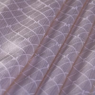 China Southsilkroad 10MM Double Sided Double Sided Dyed Silk Mulberry Bridal Pure Milk Chiffon Fabric Eco Friendly for sale