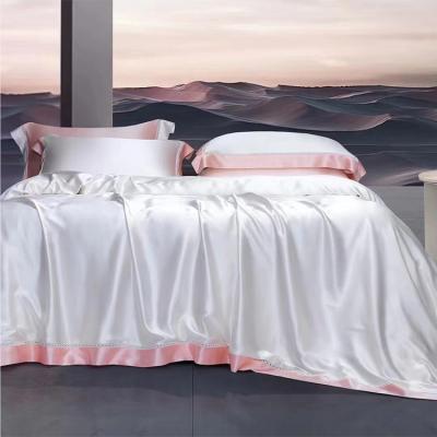 China Southsilkroad 100% Silk Bedding Luxury Home Textile Anti-bacteria Hand Made Comforter Set Four Piece Comforter Set for sale