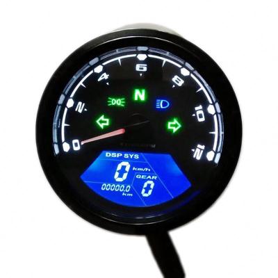 China ABS Universal Modified Motorcycle Meter Digital Odometer Tachometer Tachometer for sale