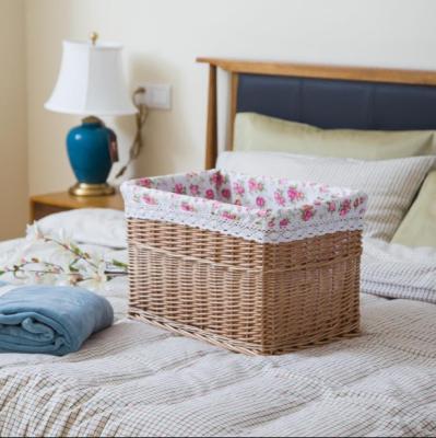 China Eco - Friendly Material Cheap Wicker Storage Basket , Cheap Willow Storage Tray for sale