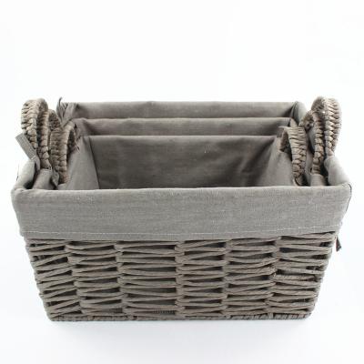 China Eco - Friendly Craft Paper Storage Basket And Paper Gift Basket for sale