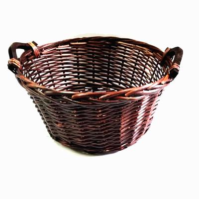 China Sustainable Wholesale Fruit Tray Willow Basket Wicker Basket For Food Vegetables for sale