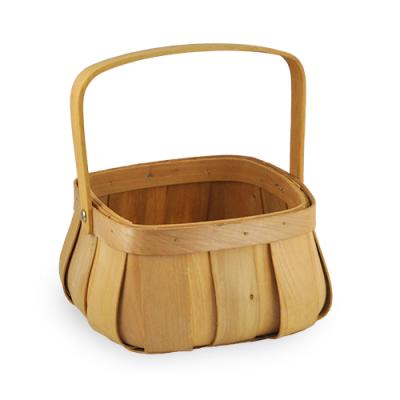 China New Europe Style Handmade Chips Storage Basket Small With Handle for sale