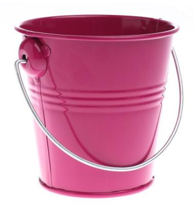 China Mini Eco-friendly Galvanized Metal Flower Bucket for sale