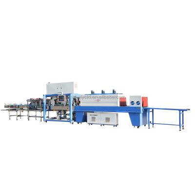 China Food Shrink Wrapping Machine Fully Automatic Wrap Around Packer Pe Film Wrapping Machine for sale