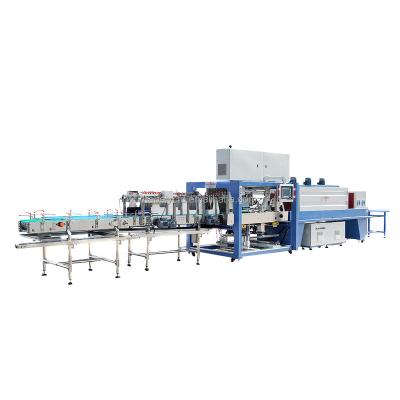 China Food PE Film Transparent Film Shrink Wrapping Packing Machine For Bottle Pe Film Wrapping Machine for sale