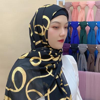 China Modest Muslimah Styling Wholesale Malaysian Tanning Muslim Headscarf Turbans Long Chiffon Hijab for sale