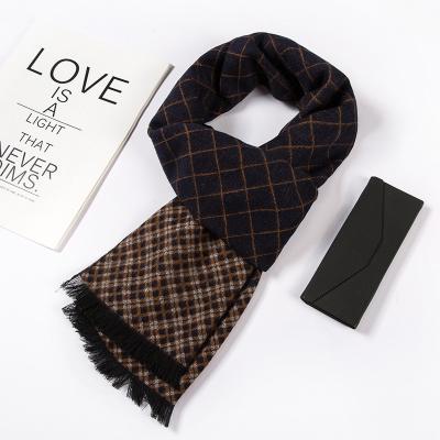 China Long Dropshipping China Made New Cotton Men's Scarf Casual Style Hijab Neck Scarf for sale