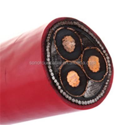 China Industrial Medium Voltage Cable 11KV 15KV 22KV 33KV Copper Conductor XLPE Insulated PVC Sheath SWA STA Armor Power Cable for sale