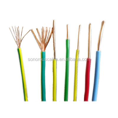 China For household applicance or construction wire colorful wire pvc coated electrical wire and cable for sale